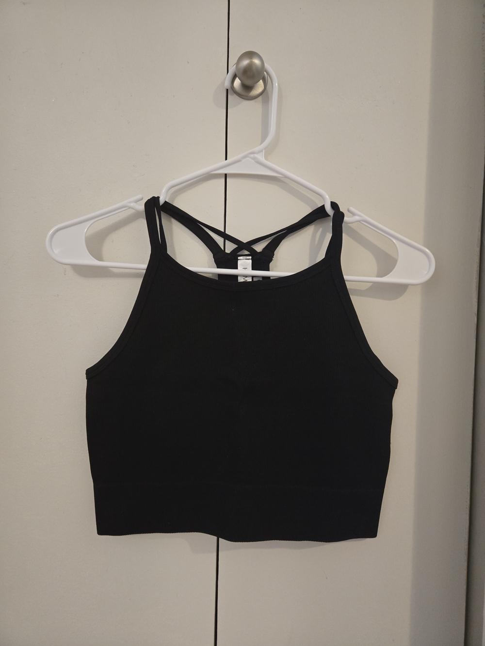 Black Tank Top And Biker Short Set
